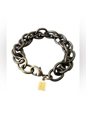 John Wind • Vintage Maximal Art Sorority Gal Starter Charm Bracelet 8½”